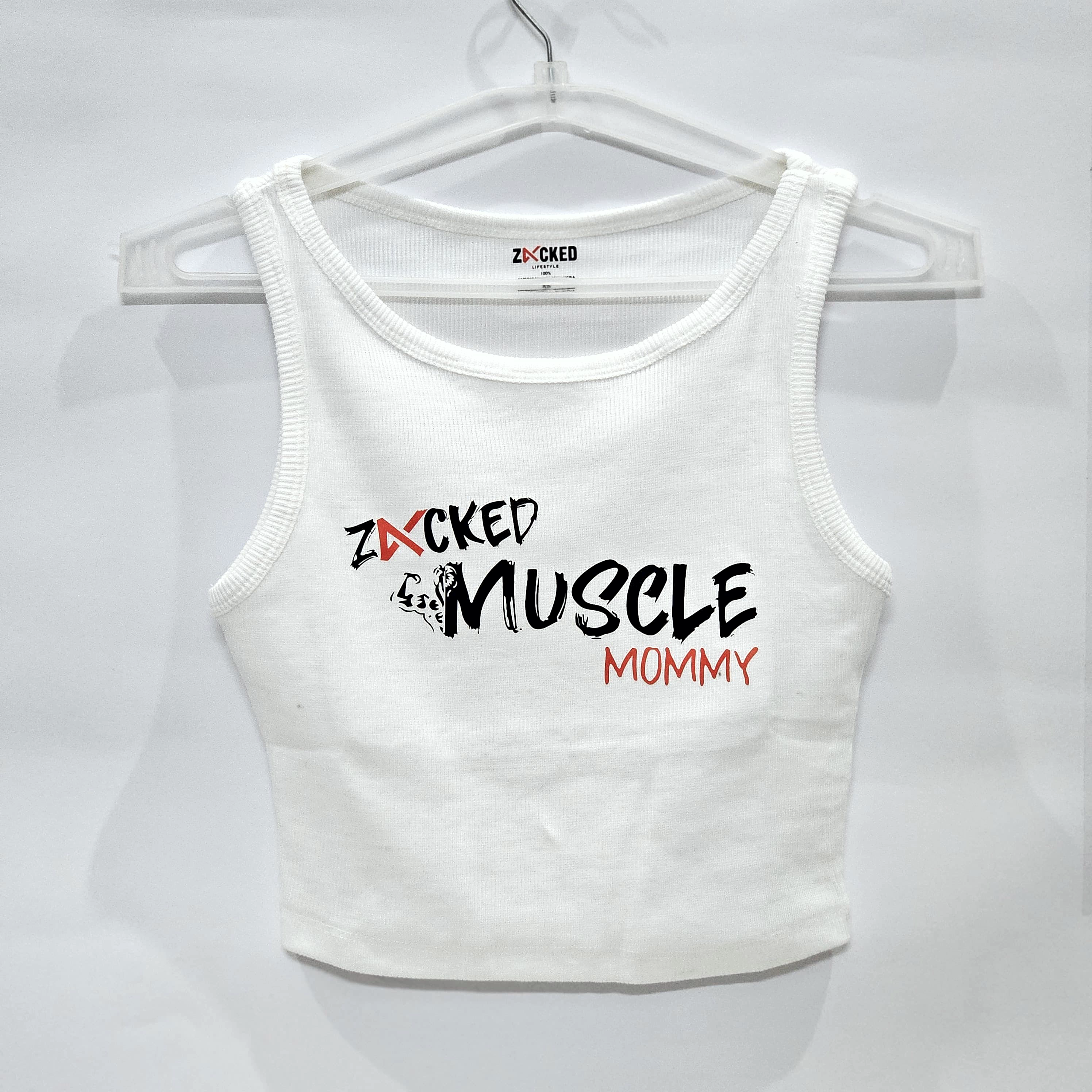 Zacked Women T-Shirt Crop Tank Top - American Cotton Lycra