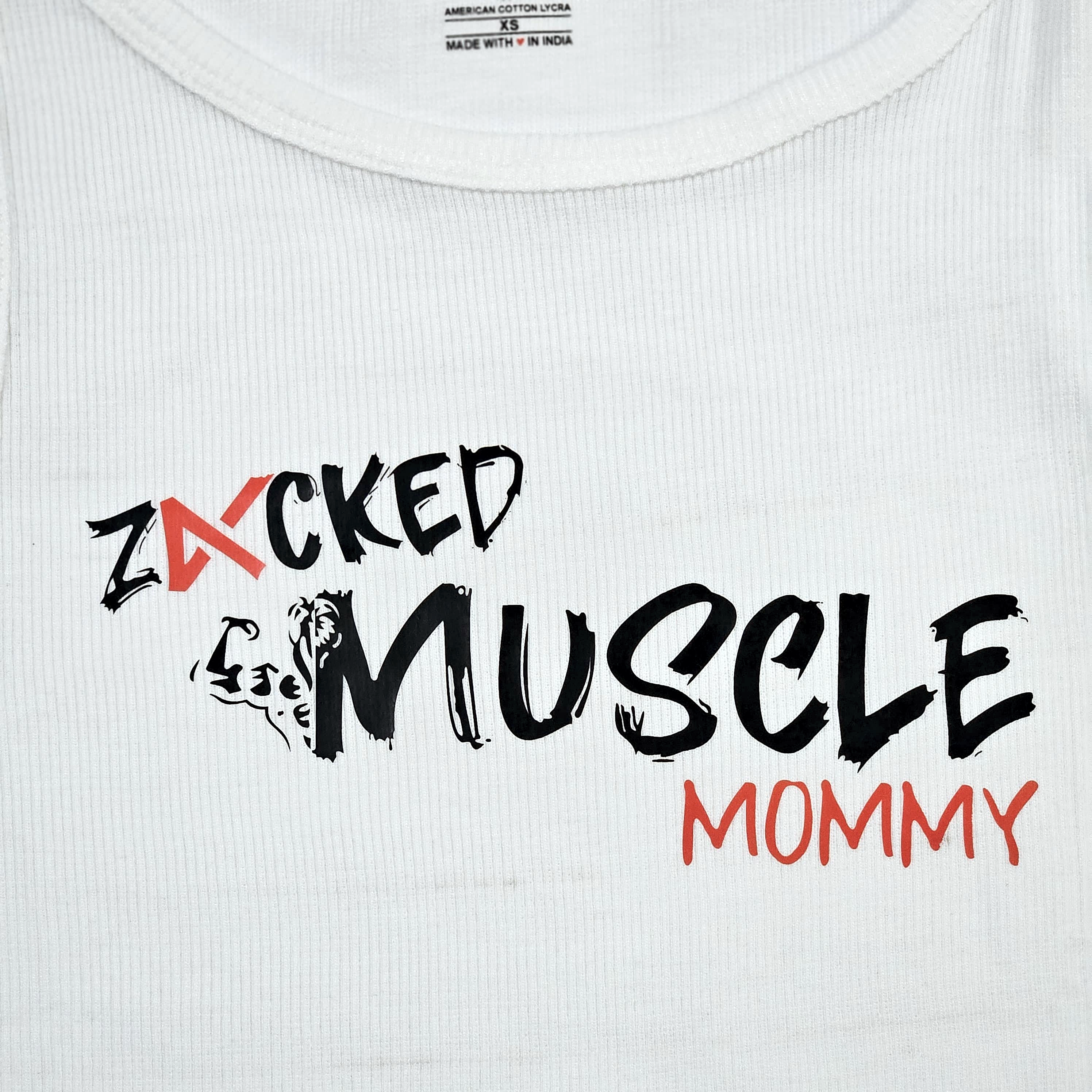 Zacked Women T-Shirt Crop Tank Top - American Cotton Lycra