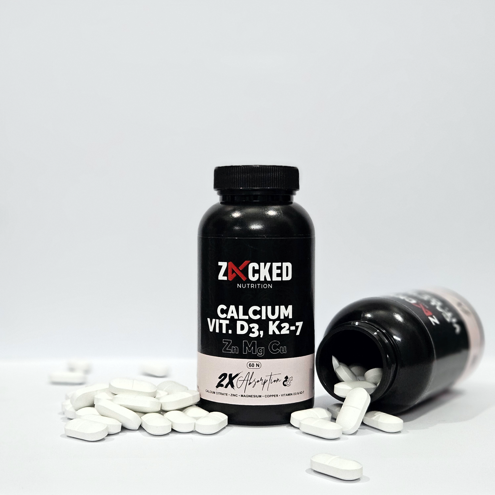 Zacked Calcium Vitamin D3 & K2-7