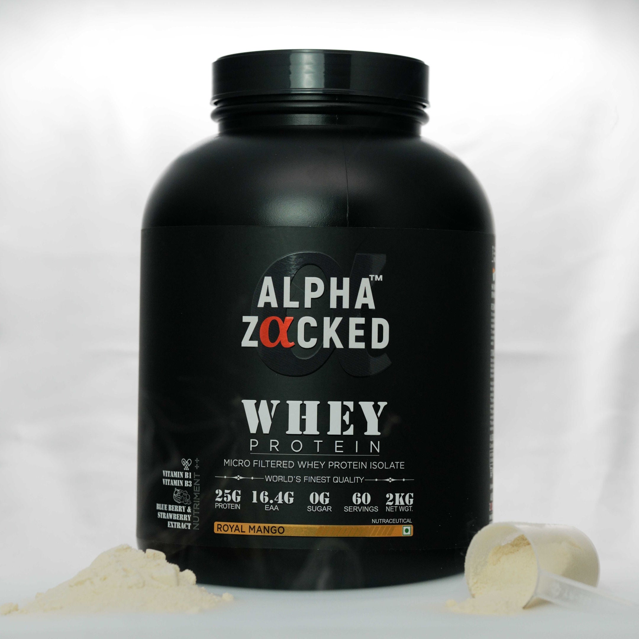 Zacked Isolate WHEY Protein 2KG, 60 Servings