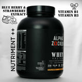 Zacked Isolate 2KG Protein with Added Nutriments Vitamin B1 & Vitamin B3, Blueberry &  Strawberry Extract.