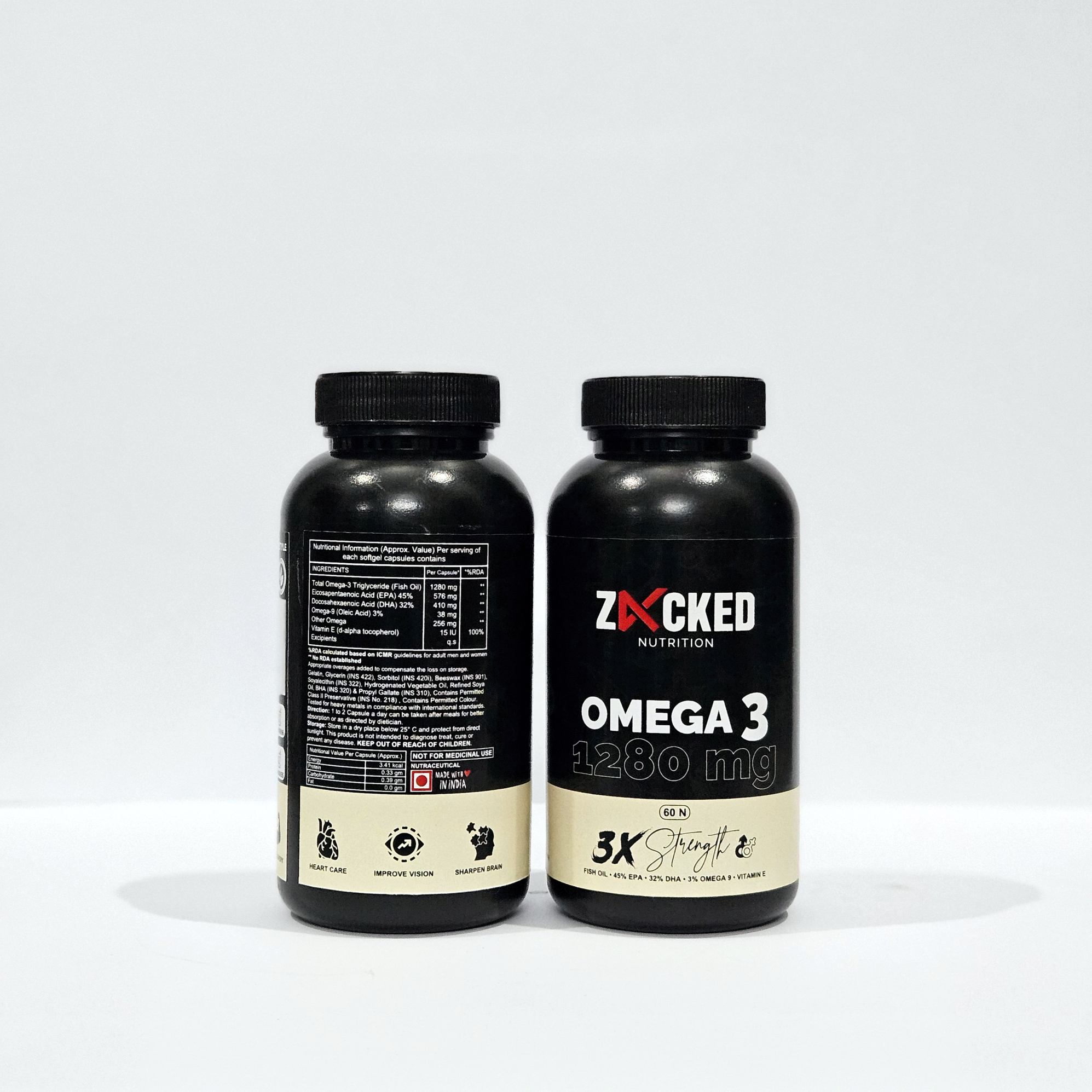 Zacked Omega-3 (Fish Oil) 1280mg