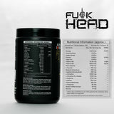 Zacked Fu*k Head Pre-Workout- Isometric Slaying Ingredients, with net weight 360G and 30 Servings