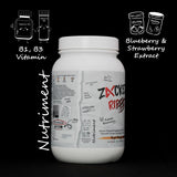 Zacked Ripped WHEY Protein Added Nutriments with Vitamin B1, Vitamin B3, Blueberry & Strawberry Extract.