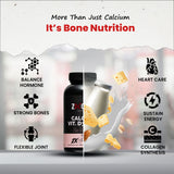 60X3  Zacked Essential Wellness Combo, Omega 3 (1280mg) + Multivitamin Pro + Calcium Citrate (60N Each)