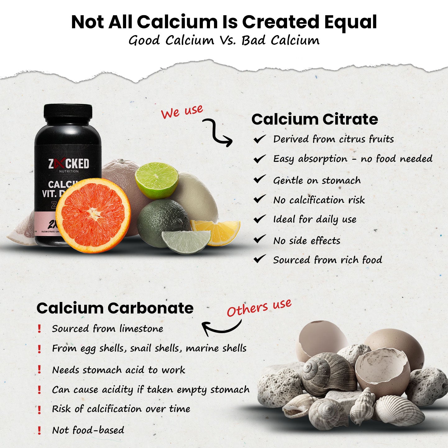 Zacked Calcium Vitamin D3 & K2-7