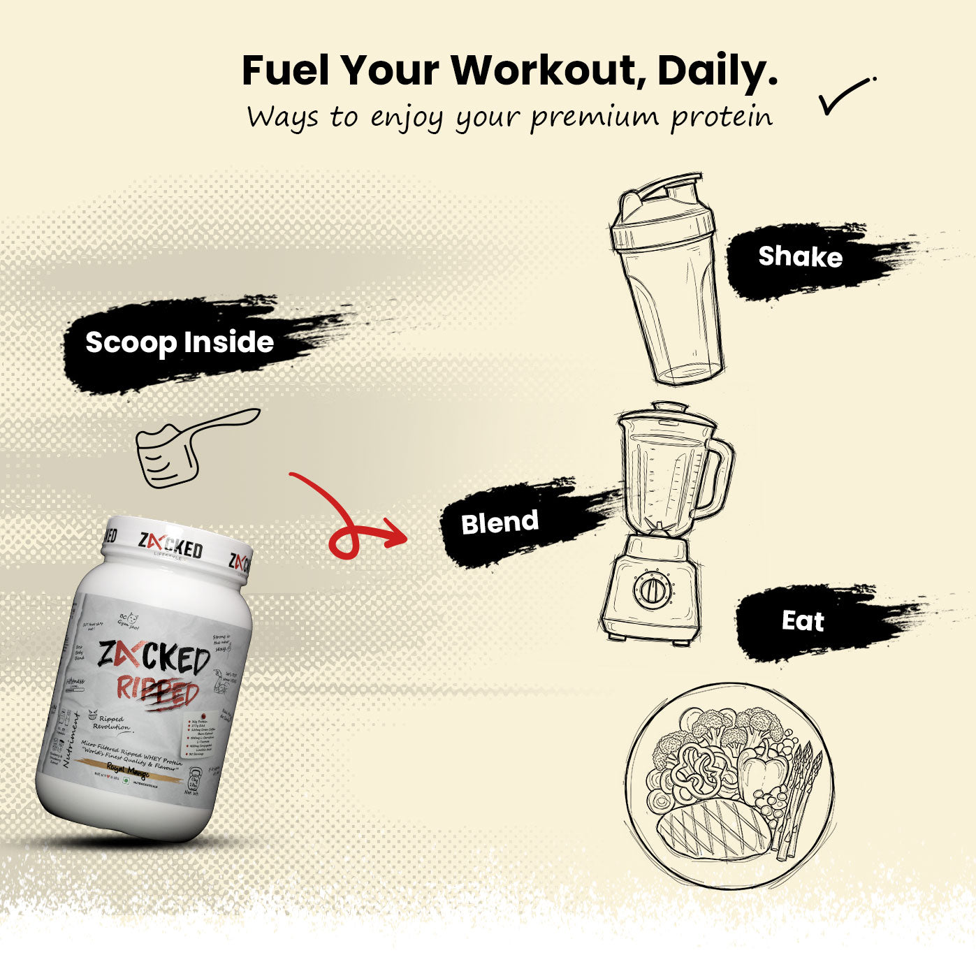 Zacked Ripped WHEY Protein